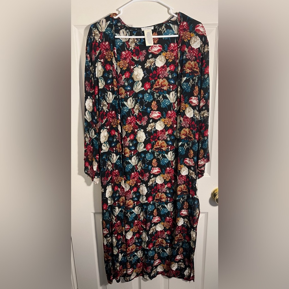 Lucky Brand Floral Duster - One size fits most